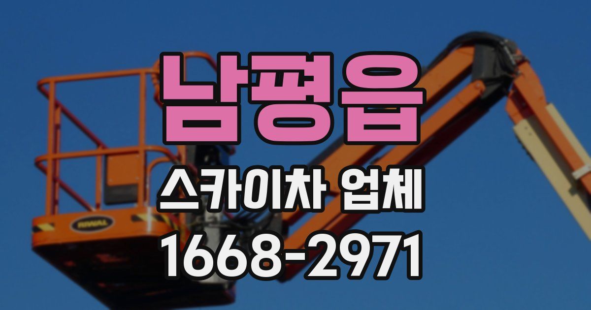 남평읍 스카이차 업체