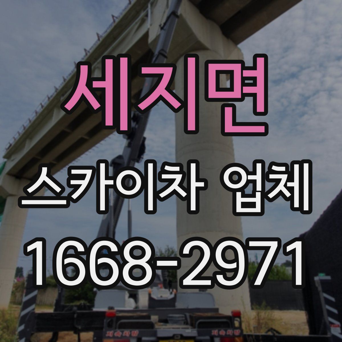 세지면 스카이차 업체