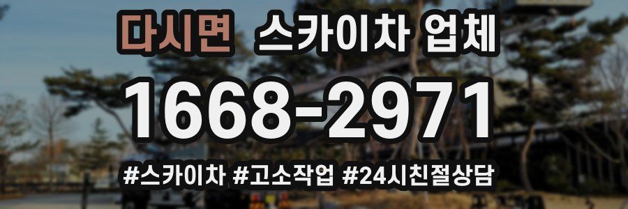 다시면 스카이차 업체
