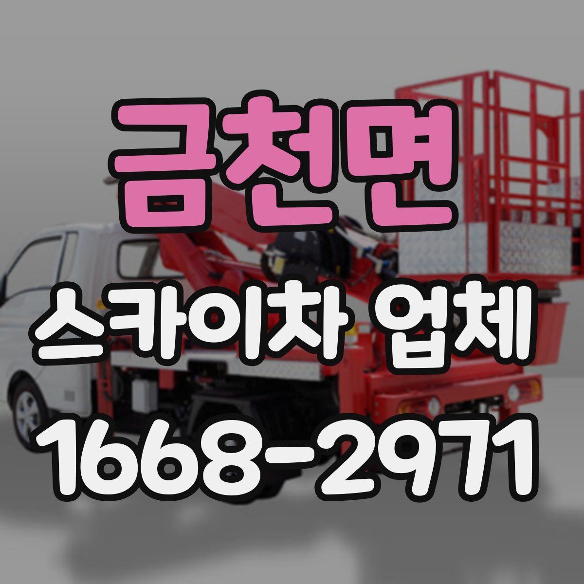 금천면 스카이차 업체
