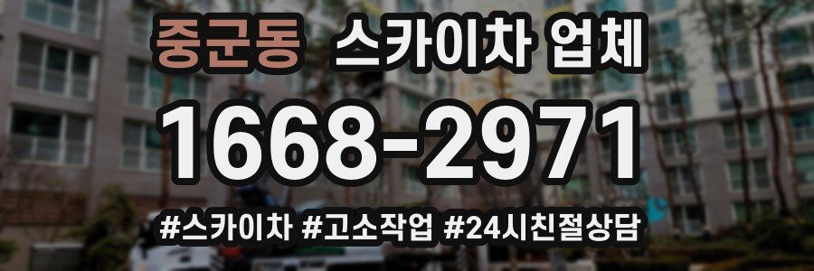 중군동 스카이차 업체