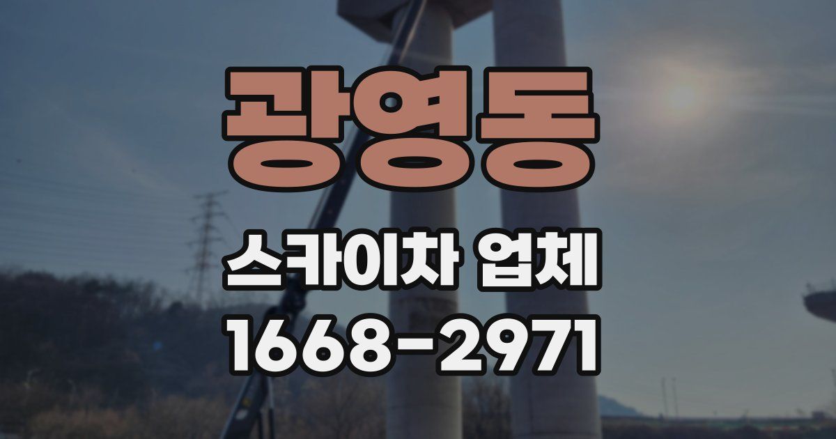 광영동 스카이차 업체