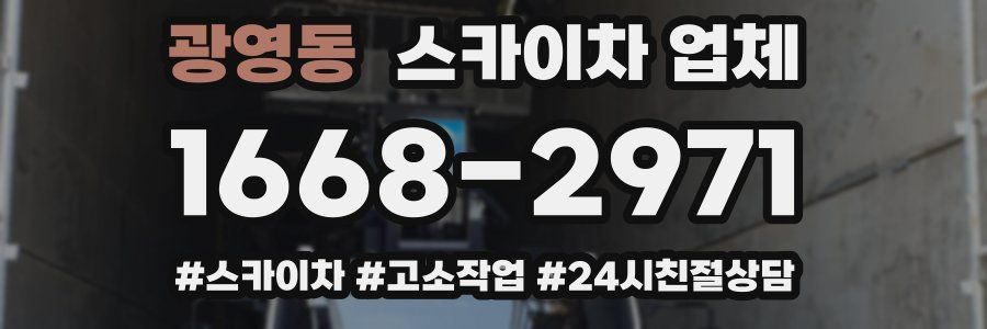 광영동 스카이차 업체