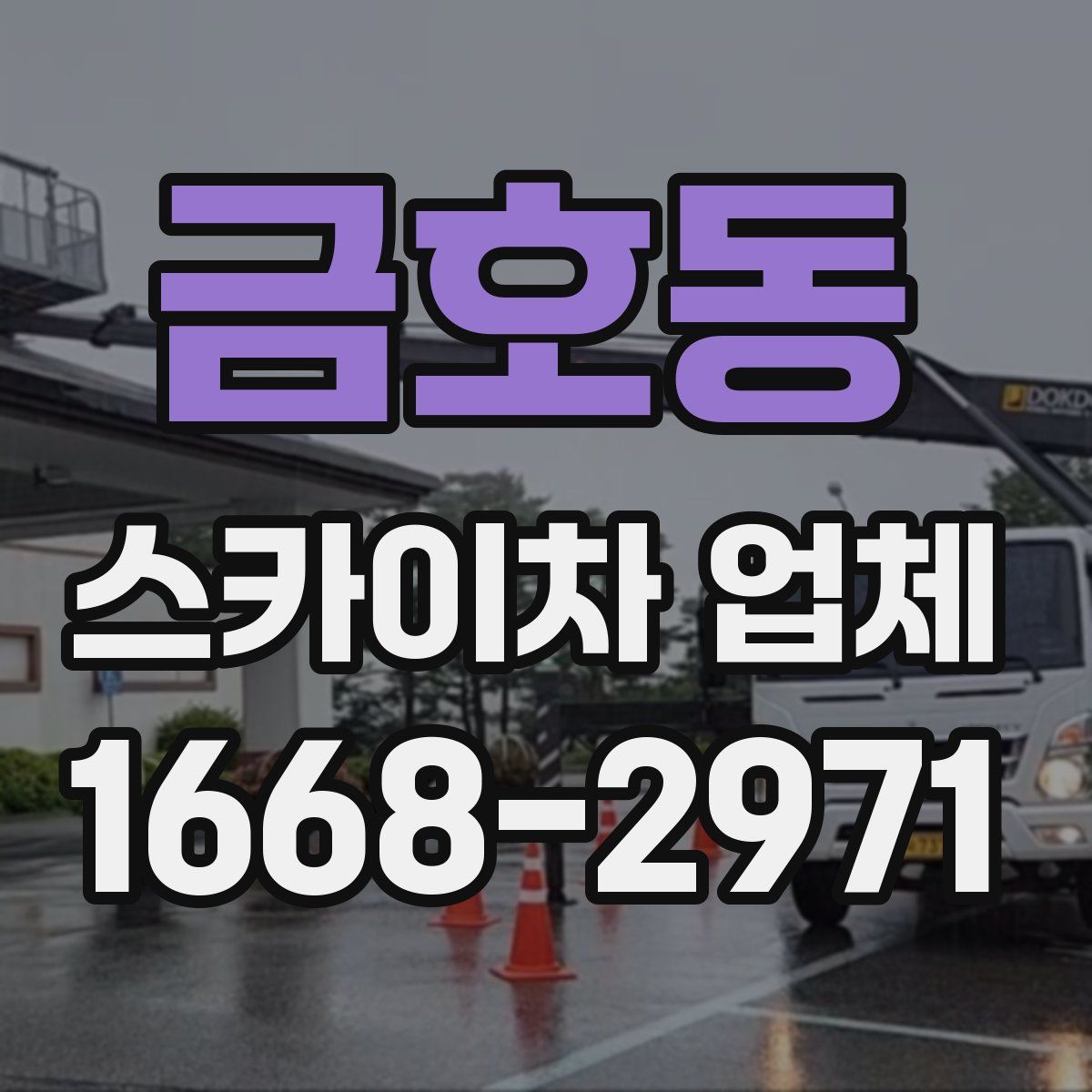금호동 스카이차 업체