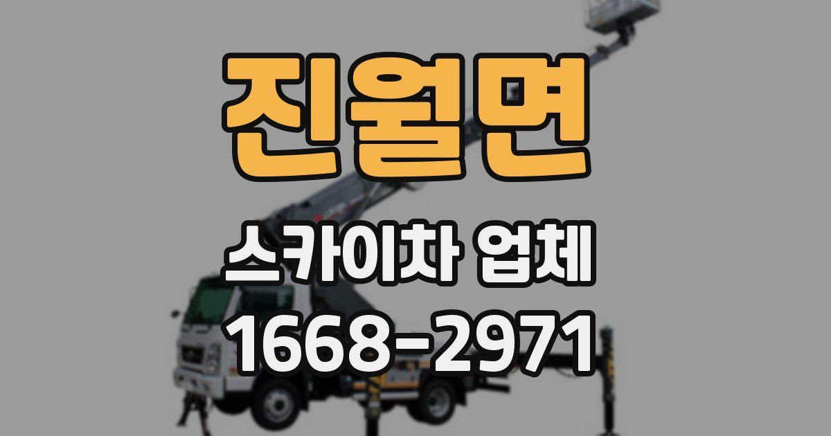 진월면 스카이차 업체
