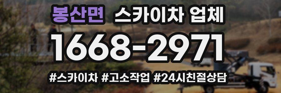 봉산면 스카이차 업체