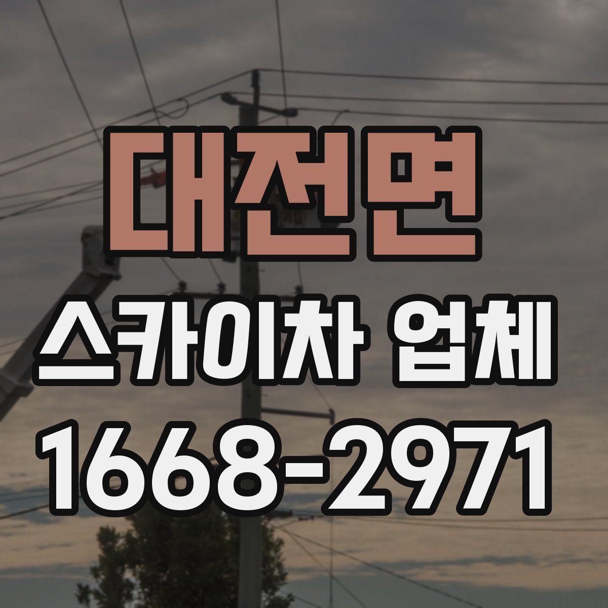 대전면 스카이차 업체