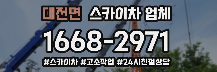 대전면 스카이차 업체