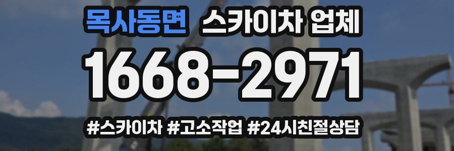 목사동면 스카이차 업체