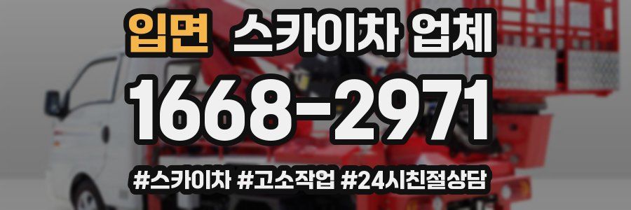 입면 스카이차 업체