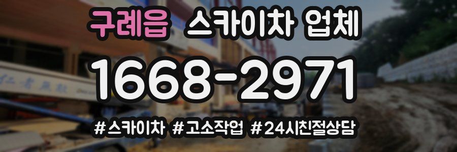 구례읍 스카이차 업체