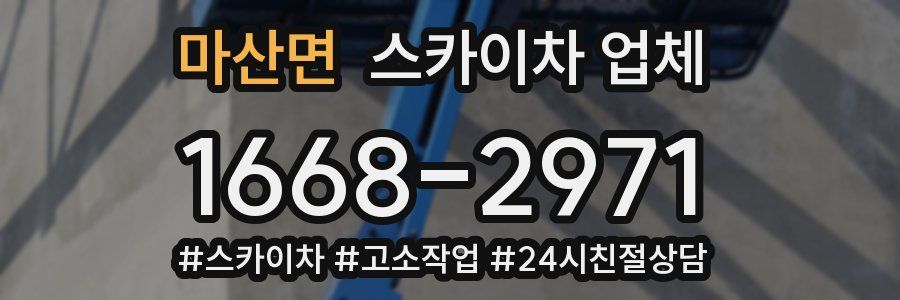 마산면 스카이차 업체