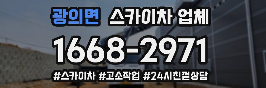 광의면 스카이차 업체
