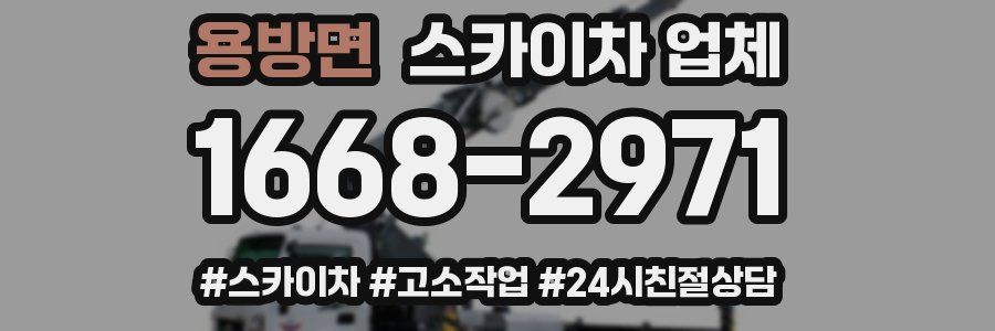 용방면 스카이차 업체