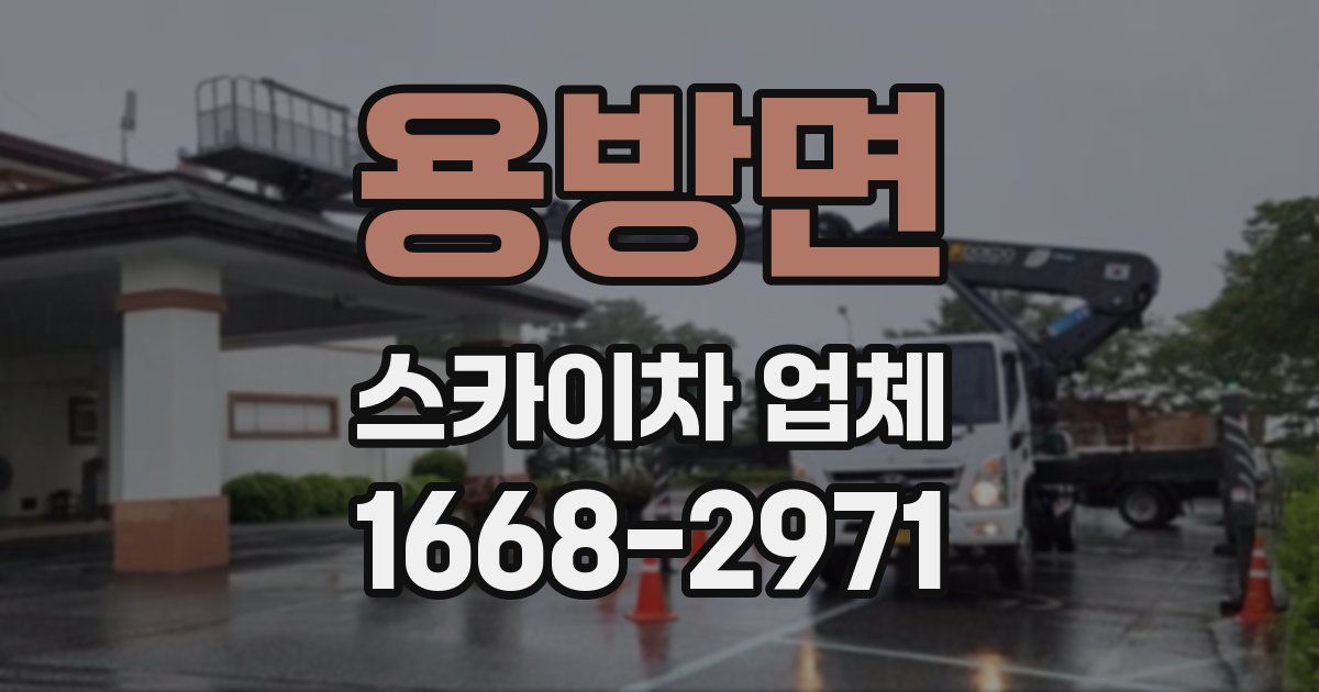 용방면 스카이차 업체