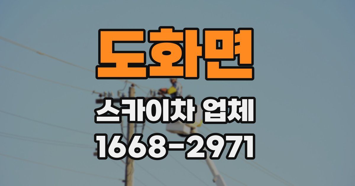 도화면 스카이차 업체