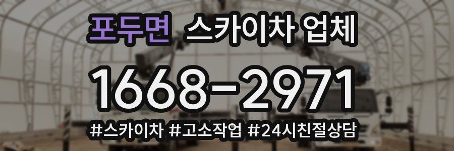 포두면 스카이차 업체