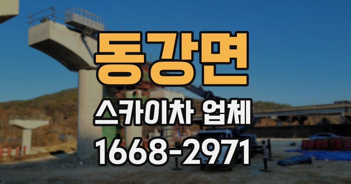 동강면 스카이차 업체