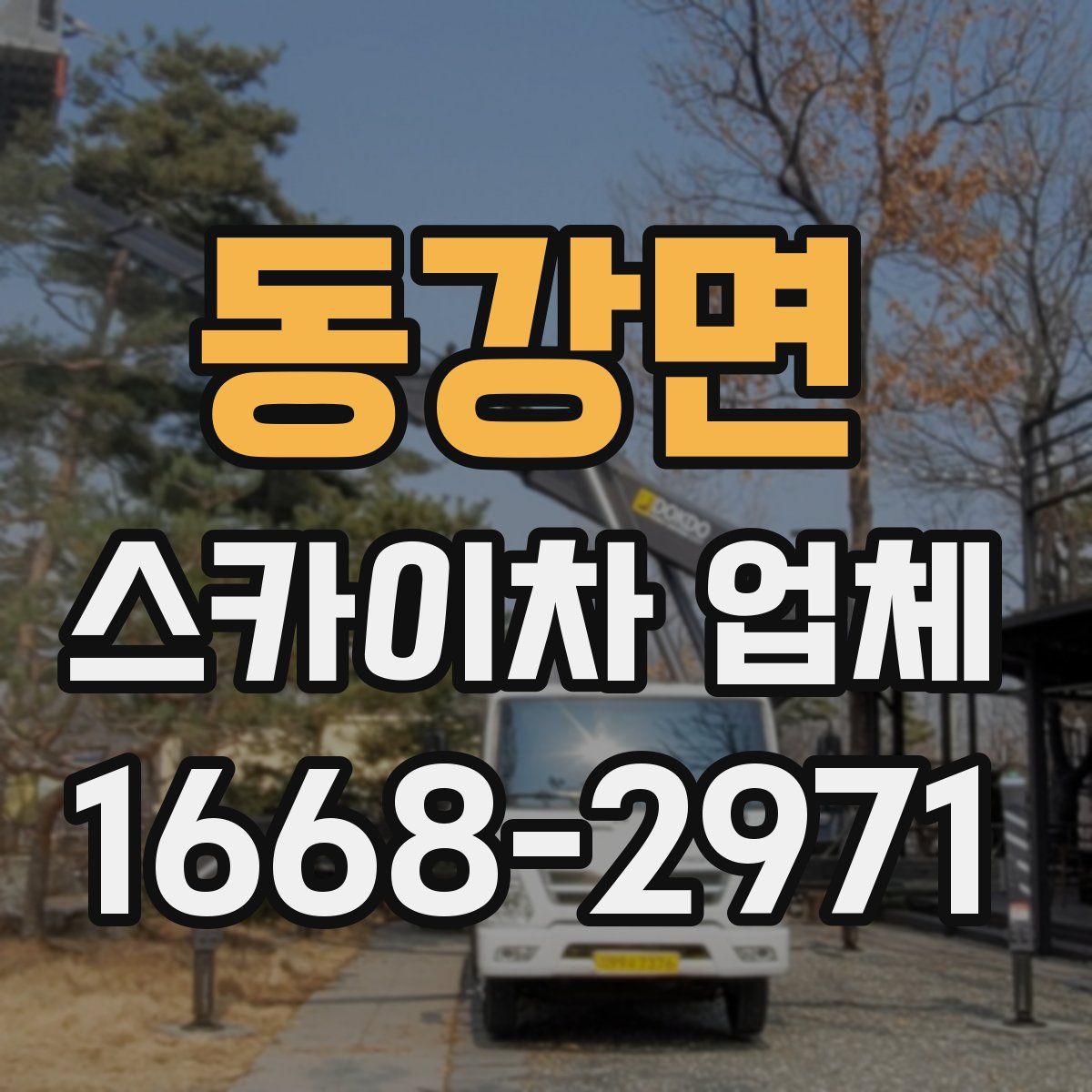동강면 스카이차 업체