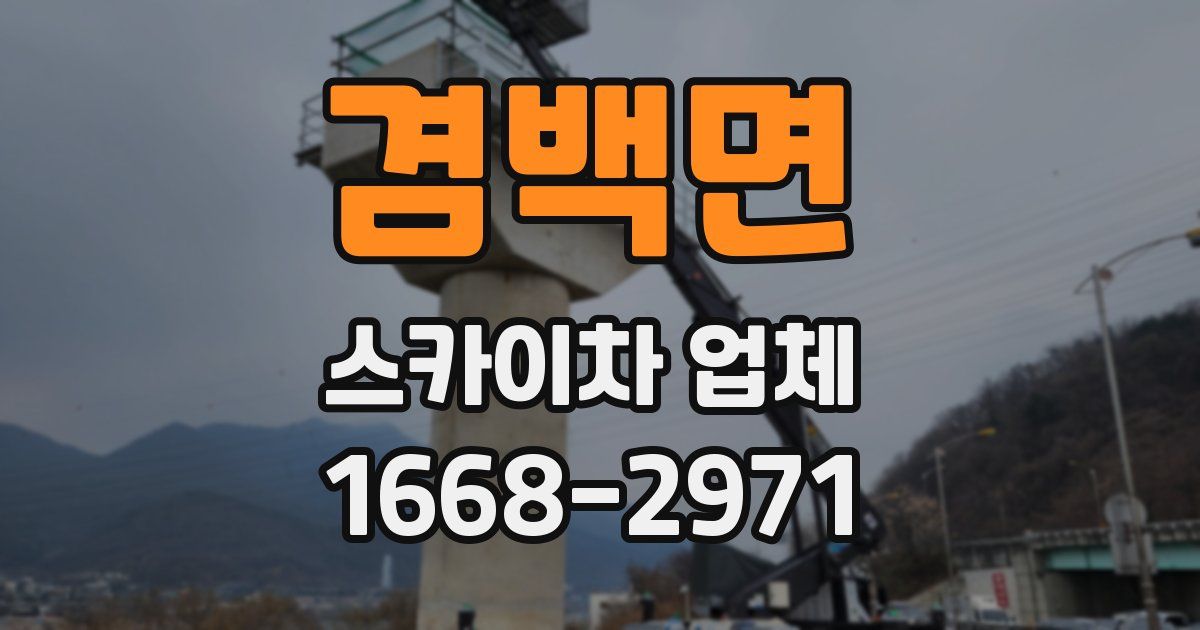 겸백면 스카이차 업체