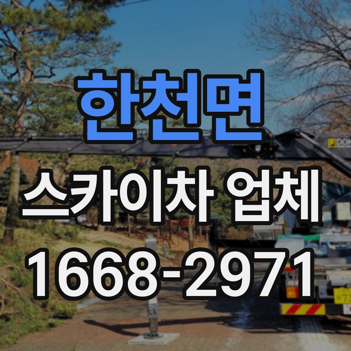 한천면 스카이차 업체