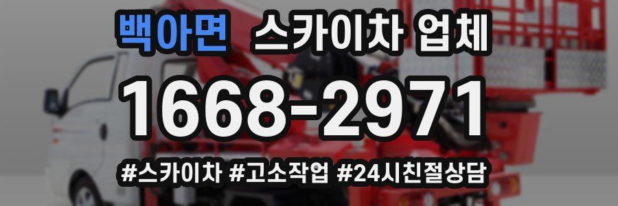 백아면 스카이차 업체