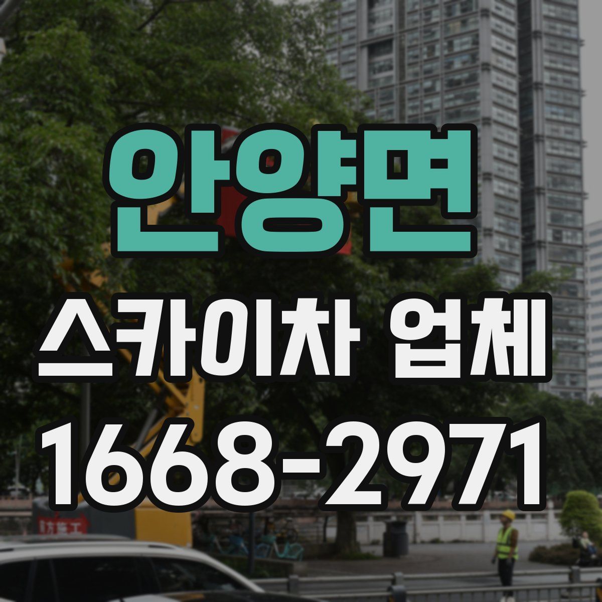 안양면 스카이차 업체