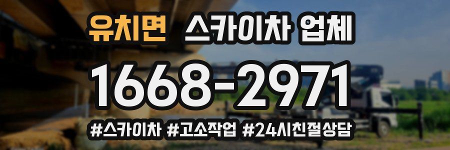 유치면 스카이차 업체