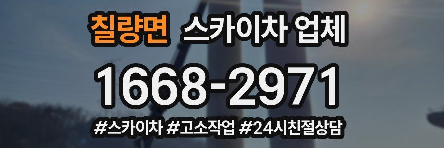 칠량면 스카이차 업체