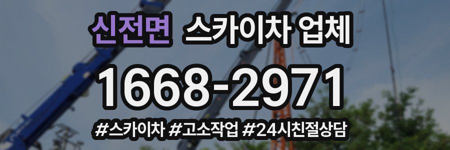 신전면 스카이차 업체