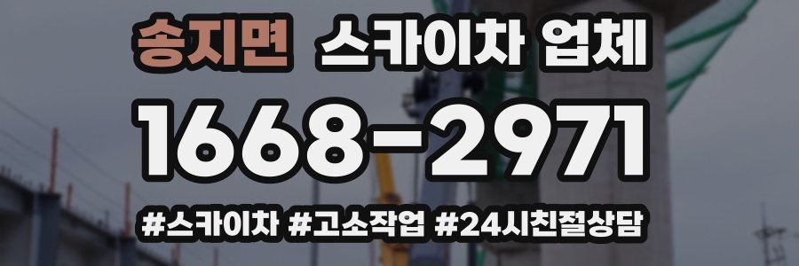 송지면 스카이차 업체