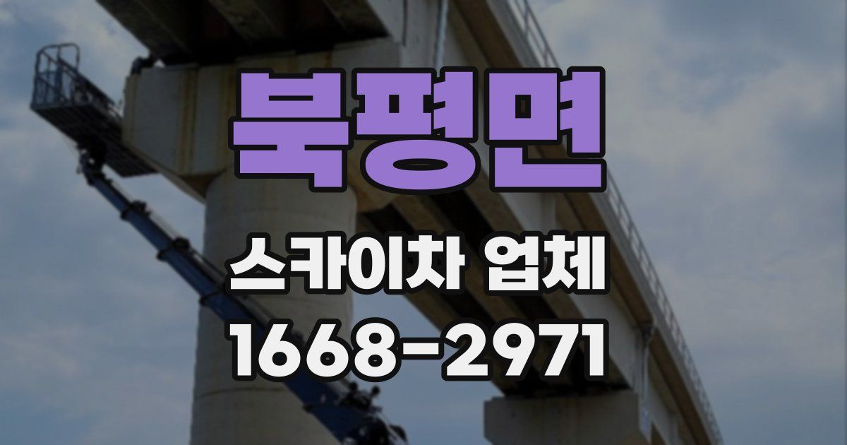 북평면 스카이차 업체
