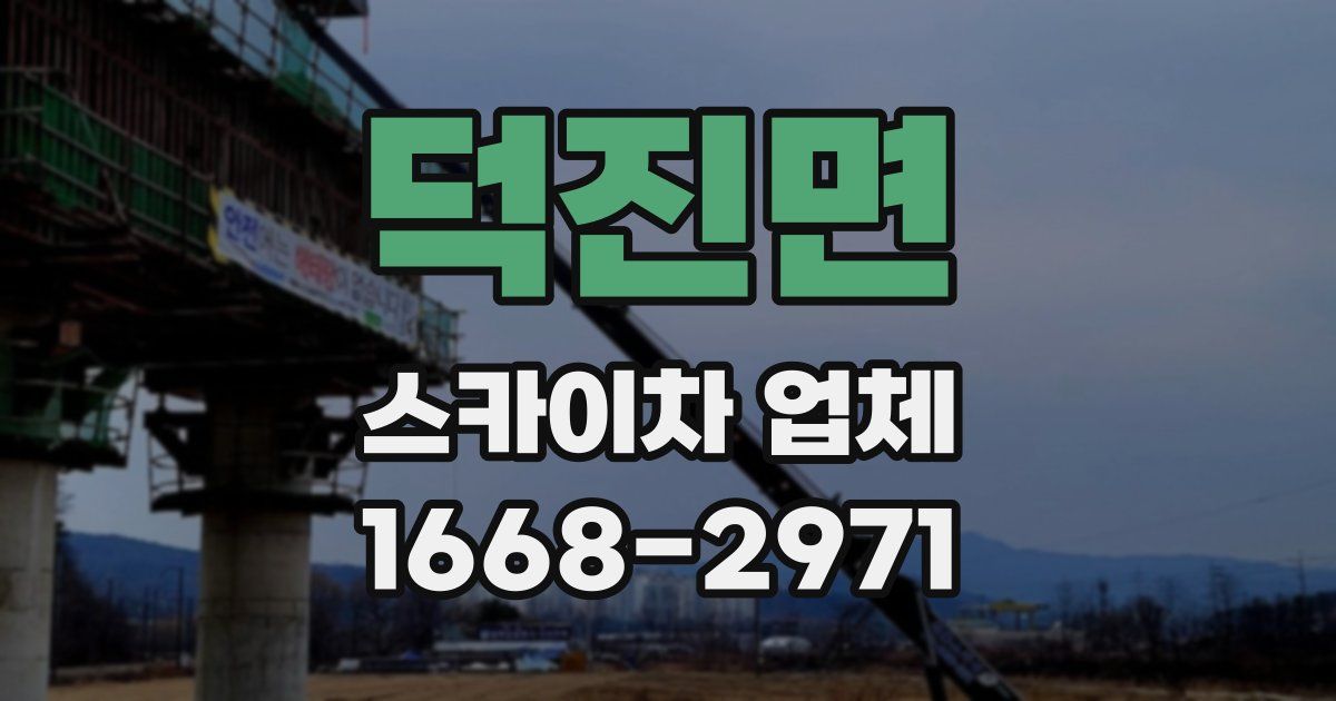 덕진면 스카이차 업체