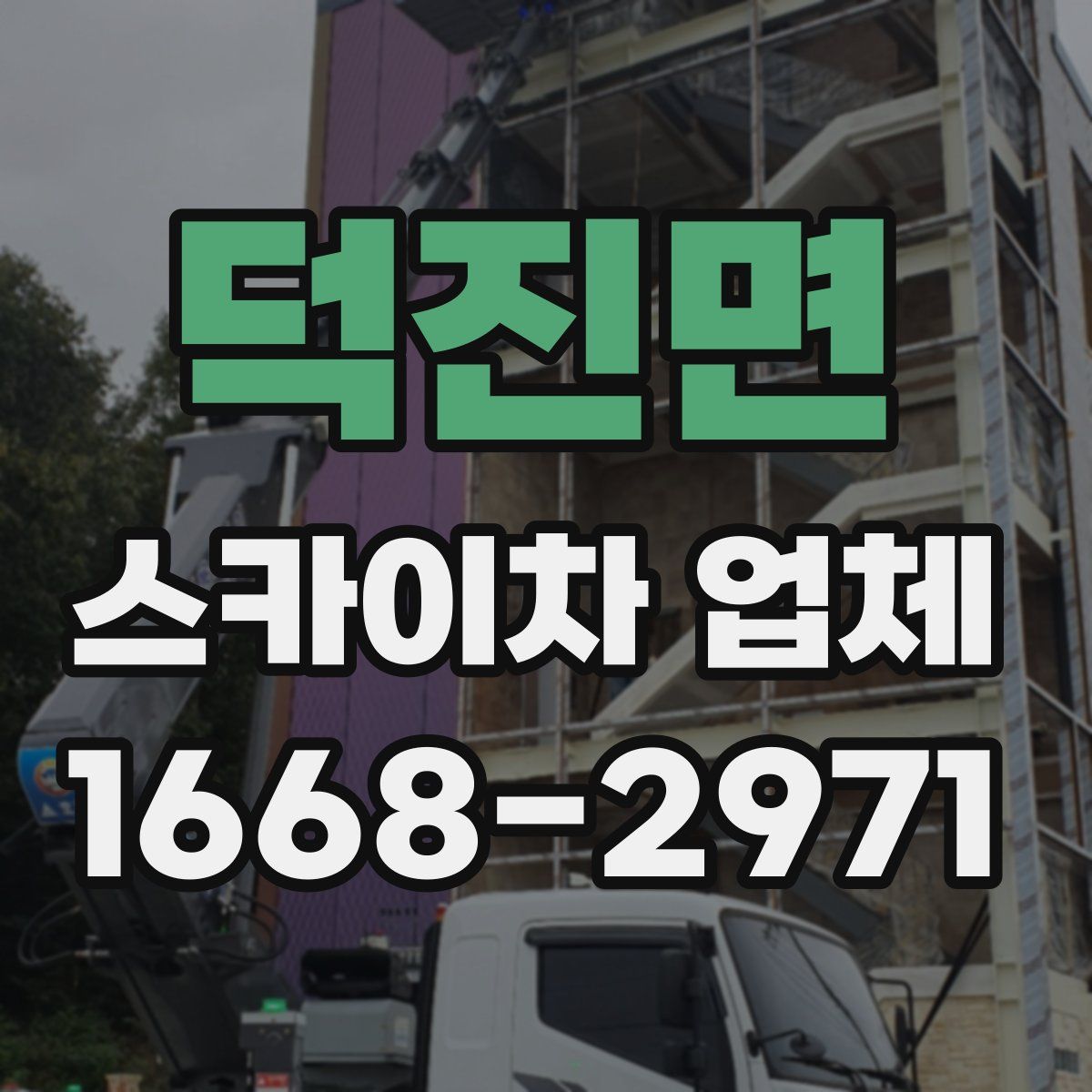 덕진면 스카이차 업체