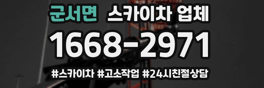 군서면 스카이차 업체