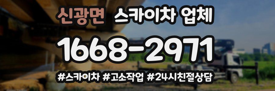 신광면 스카이차 업체