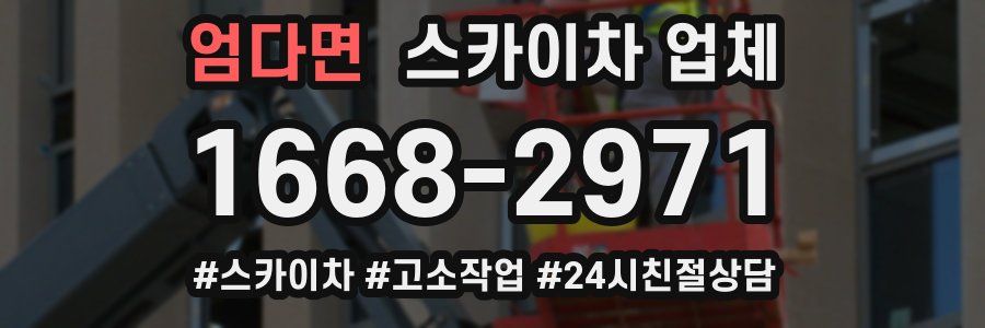엄다면 스카이차 업체