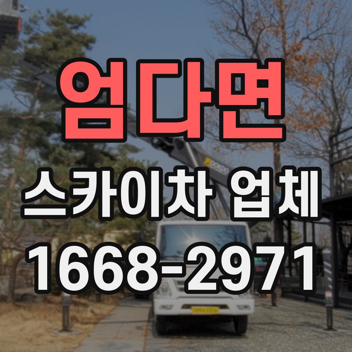 엄다면 스카이차 업체