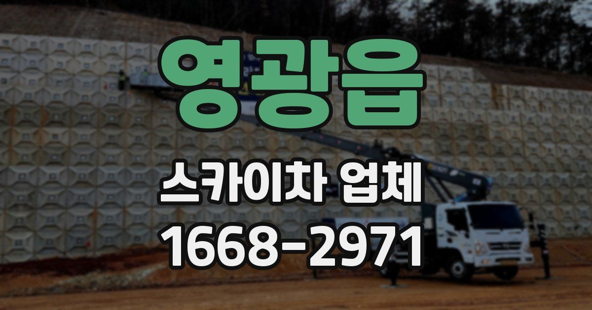 영광읍 스카이차 업체