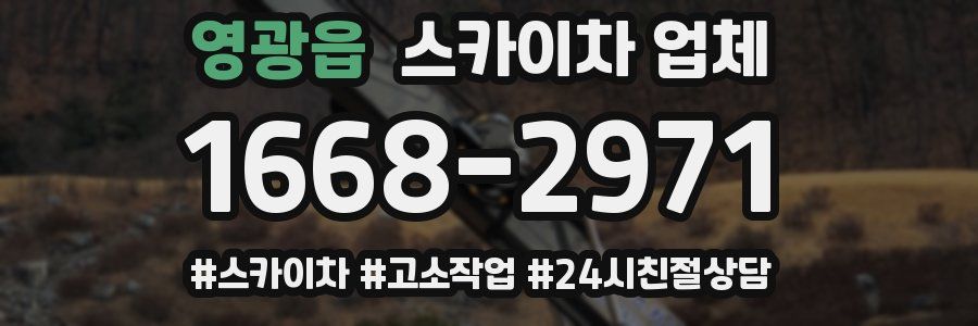 영광읍 스카이차 업체
