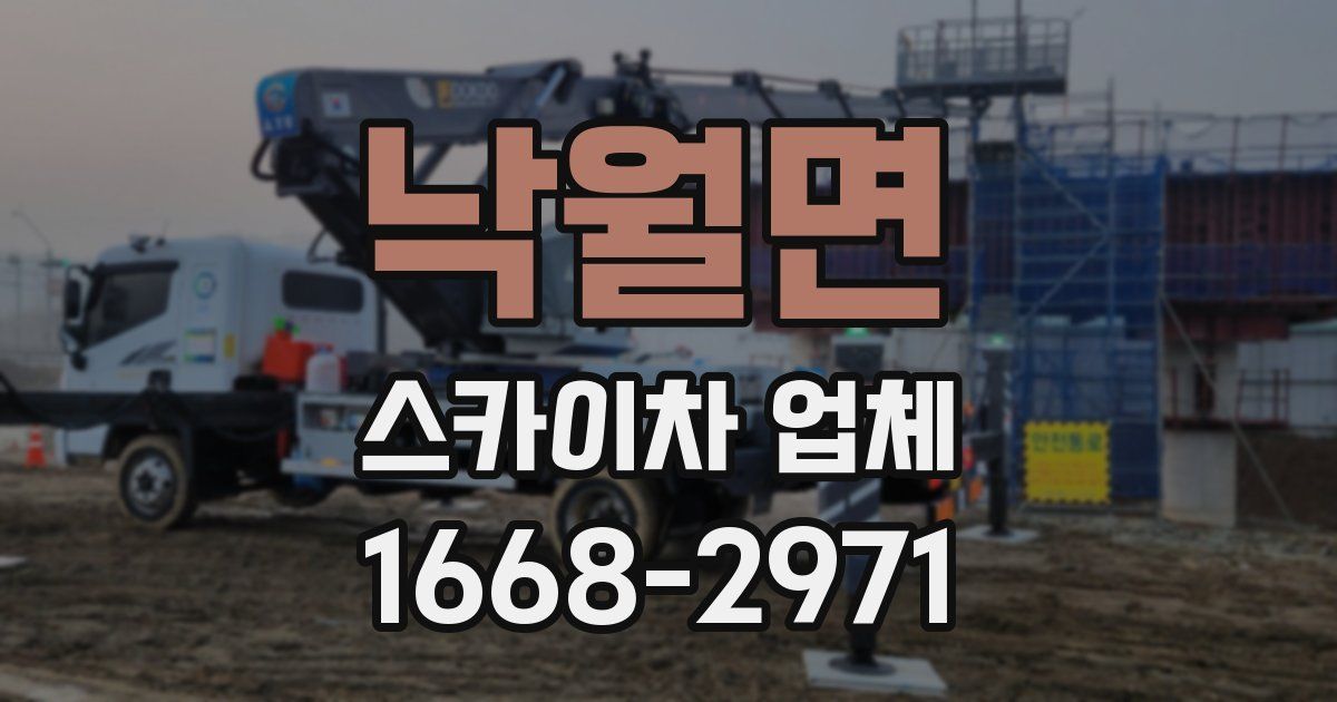 낙월면 스카이차 업체