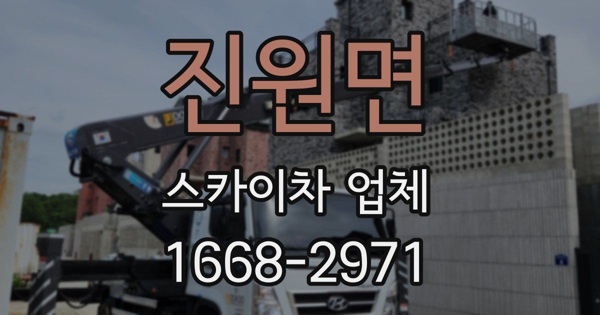 진원면 스카이차 업체