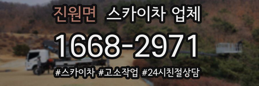 진원면 스카이차 업체