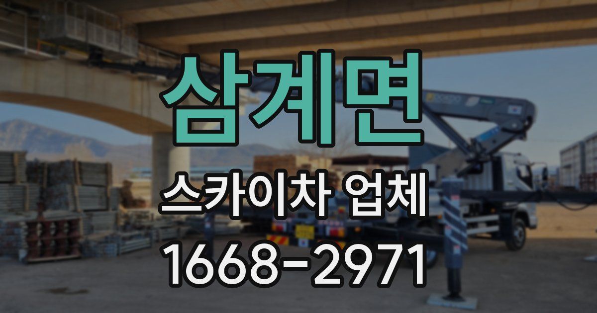 삼계면 스카이차 업체