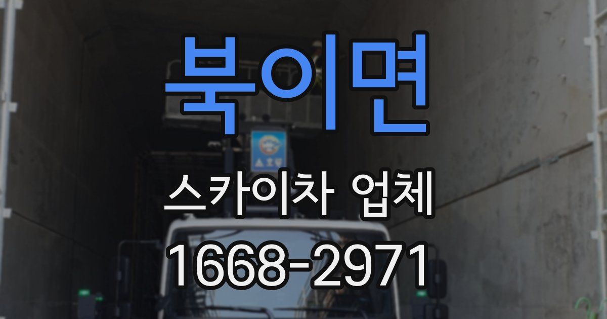 북이면 스카이차 업체
