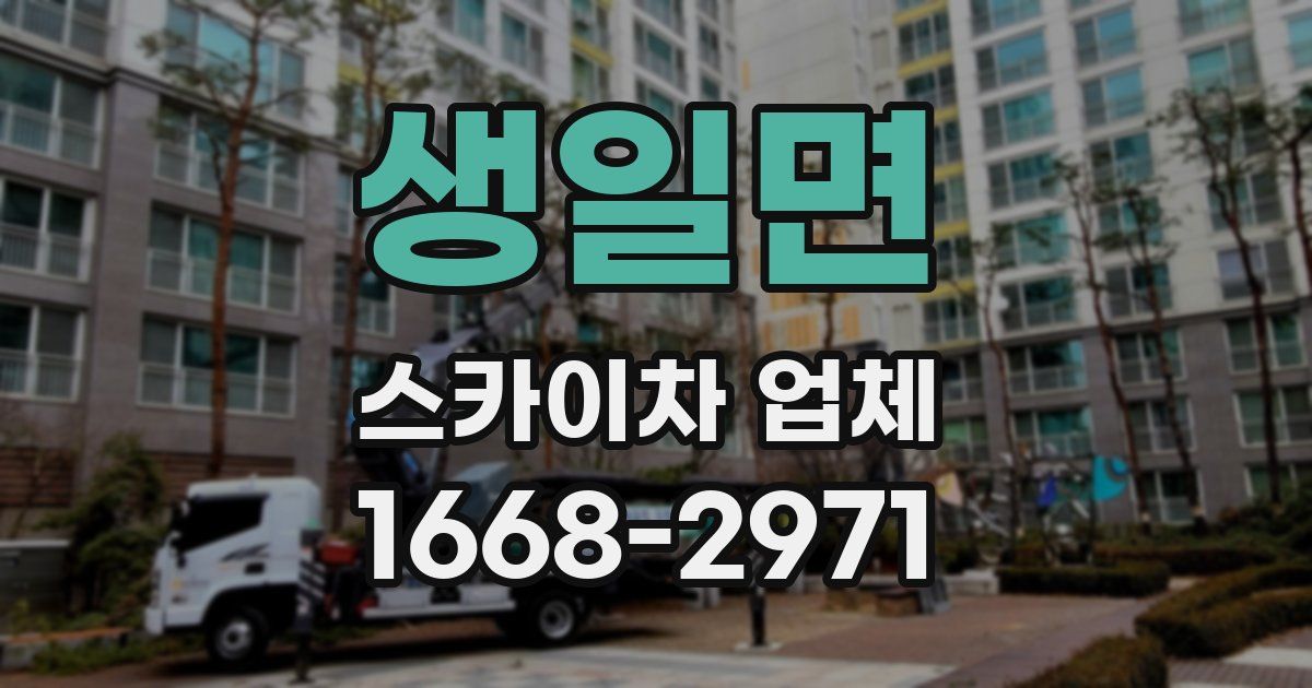 생일면 스카이차 업체