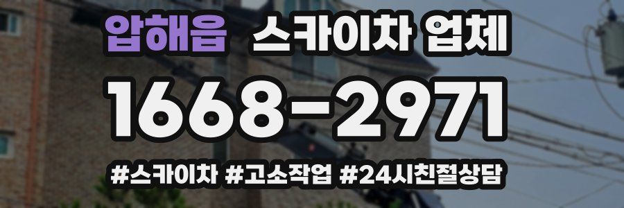 압해읍 스카이차 업체