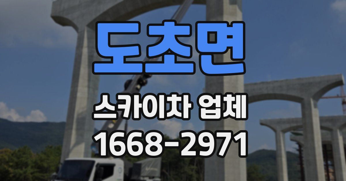 도초면 스카이차 업체