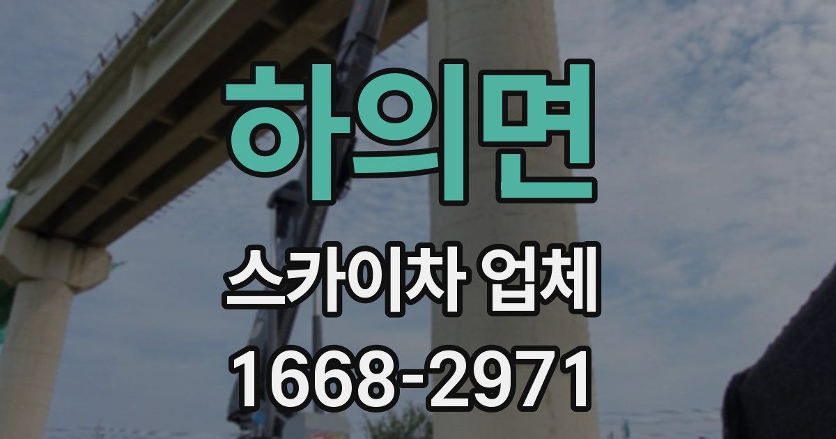 하의면 스카이차 업체