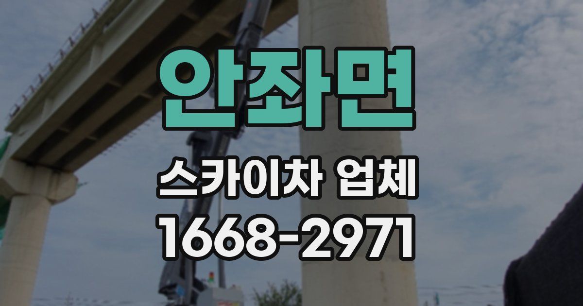 안좌면 스카이차 업체